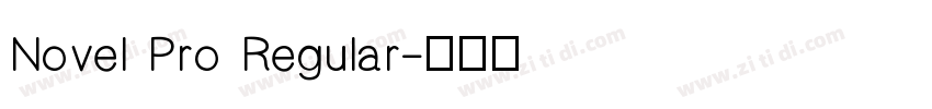 Novel Pro Regular字体转换